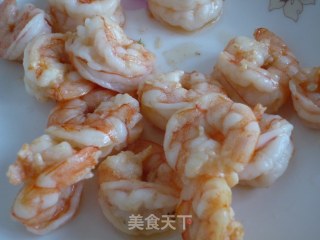 碧绿虾球的做法步骤：7