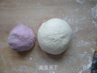 紫薯花馒头的做法步骤：3