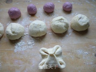 紫薯花馒头的做法步骤：7