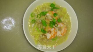 [麻麻小厨房]虾仁土豆疙瘩汤的做法步骤：9