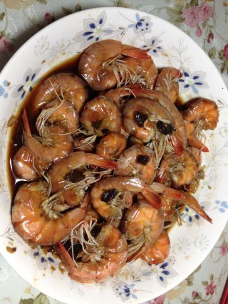 黑白蒜蓉蒸虾的做法步骤：8