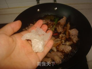 秘制栗子炖鹅的做法步骤：5
