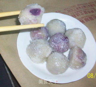 紫薯糯米糍的做法步骤：10