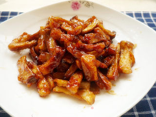糖醋素里脊（糖醋杏鲍菇）的做法步骤：12