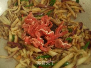 茄子炒肉丝的做法步骤：7