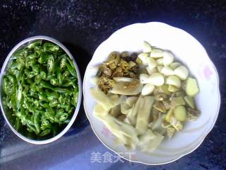 青椒烧鸭块的做法步骤：2