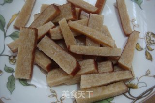 杏鲍菇炒香干的做法步骤：3