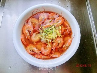 【让美食充满爱】1#爱之形意味——爱心香草香糟虾的做法步骤：11