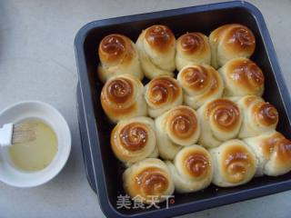 性感，诱人---脆底蜂蜜小面包的做法步骤：14