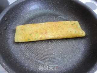 萝卜渣芝士蛋卷的做法步骤：7