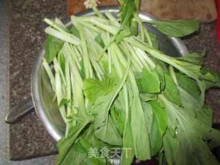蒜香小白菜的做法步骤：1