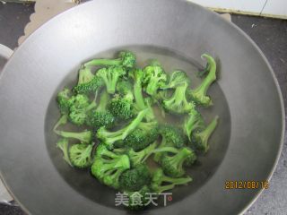 西兰花炒虾仁的做法步骤：3