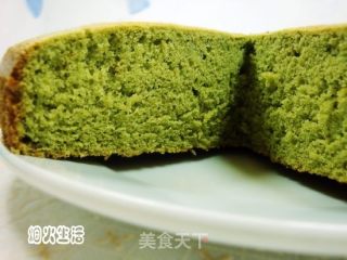 抹茶海绵蛋糕的做法步骤：12