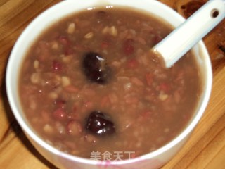 红豆糯米粥的做法步骤：1