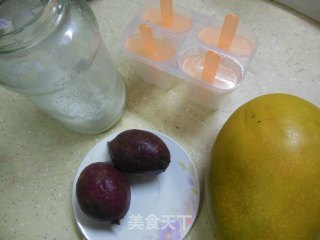 芒果紫薯雪糕的做法步骤：1
