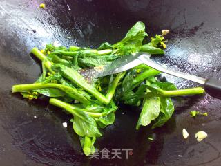 蚝油炒菜心的做法步骤：4