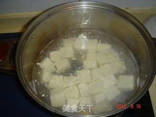 红油肉末豆腐的做法步骤：2