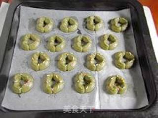 清香扑鼻的味道----【绿茶小饼】的做法步骤：9