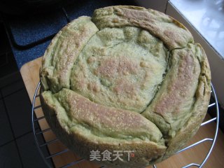 抹茶蜜豆面包的做法步骤：12