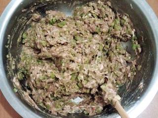 辣猪肉刀豆馅饺子的做法步骤：6