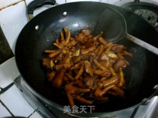 鸡爪烧鸭心的做法步骤：5
