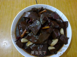 红烧猪血的做法步骤：4