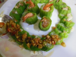 滚龙丝瓜——蒜蓉蒸丝瓜别样吃的做法步骤：13