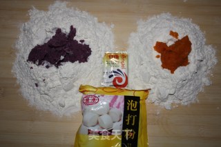 浪漫七夕——彩色玫瑰花卷的做法步骤：4