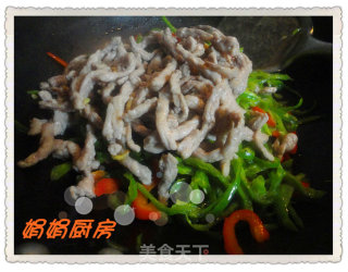 双椒肉丝！～的做法步骤：7