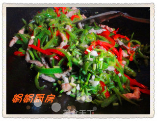 双椒肉丝！～的做法步骤：8