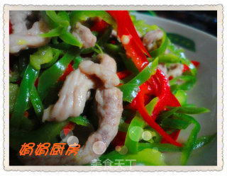 双椒肉丝！～的做法步骤：10