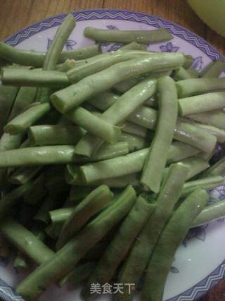 梅干菜炒四季豆的做法步骤：2