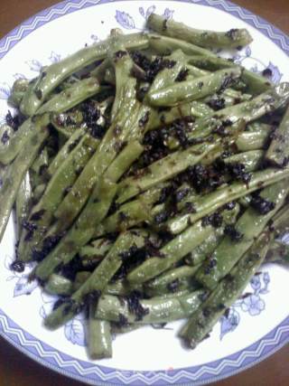 梅干菜炒四季豆的做法步骤：6