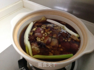 儿子做的台式东坡肉的做法步骤：7