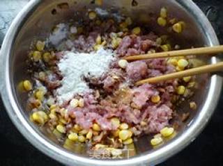 甜玉米香菇瘦肉饺（含包饺子的步骤）的做法步骤：5