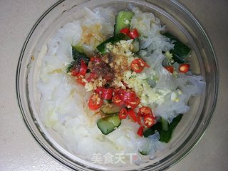 银耳拌黄瓜的做法步骤：7