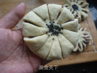油煎菊花馒头的做法步骤：9