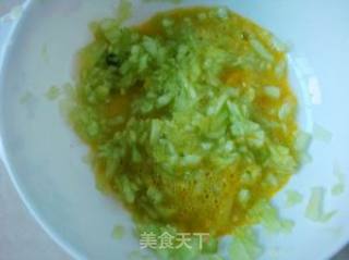 简易清新早餐——黄瓜鸡蛋饼的做法步骤：3