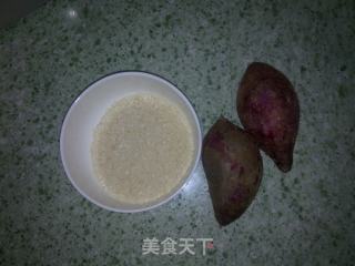 养生紫薯粥的做法步骤：1