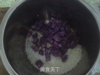 养生紫薯粥的做法步骤：2