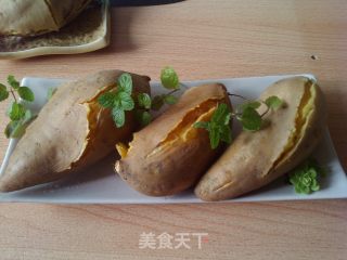 微波炉蒸薯的做法步骤：7