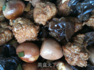 卤蛋烧肉丸的做法步骤：15