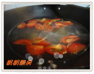 大喜大牛肉粉版番茄蛋花汤的做法步骤：3
