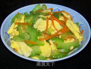 苦瓜炒蛋的做法步骤：9