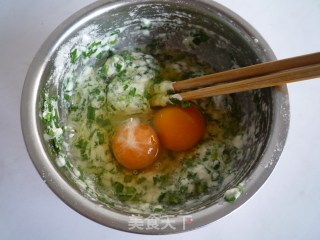 快手早餐——韭菜蛋饼的做法步骤：3