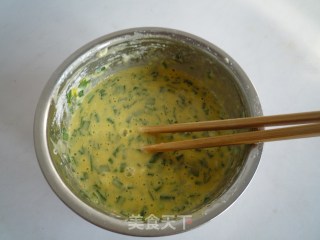 快手早餐——韭菜蛋饼的做法步骤：4