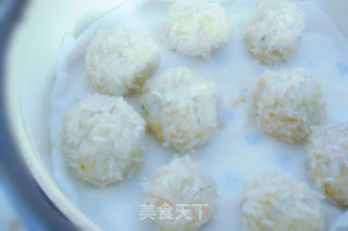 珍珠丸子---电饭煲蒸出的美味的做法步骤：10