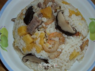 薯香虾米饭的做法步骤：6