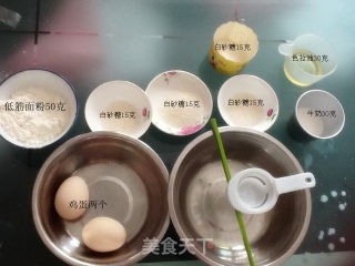 6寸戚风蛋糕的做法步骤：1