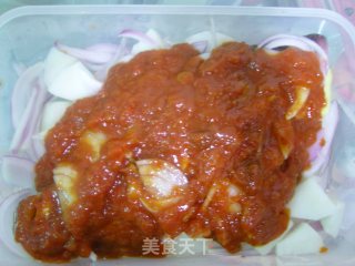 微波版泰式酱蒸鲈鱼的做法步骤：8